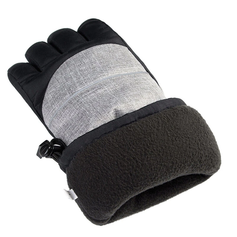(image for) TENGOO Heated Gloves Thermal Winter Waterproof Ski Heated Gloves MTB Riding Windproof Motorcycle Five-Finger Touch Screen Gloves